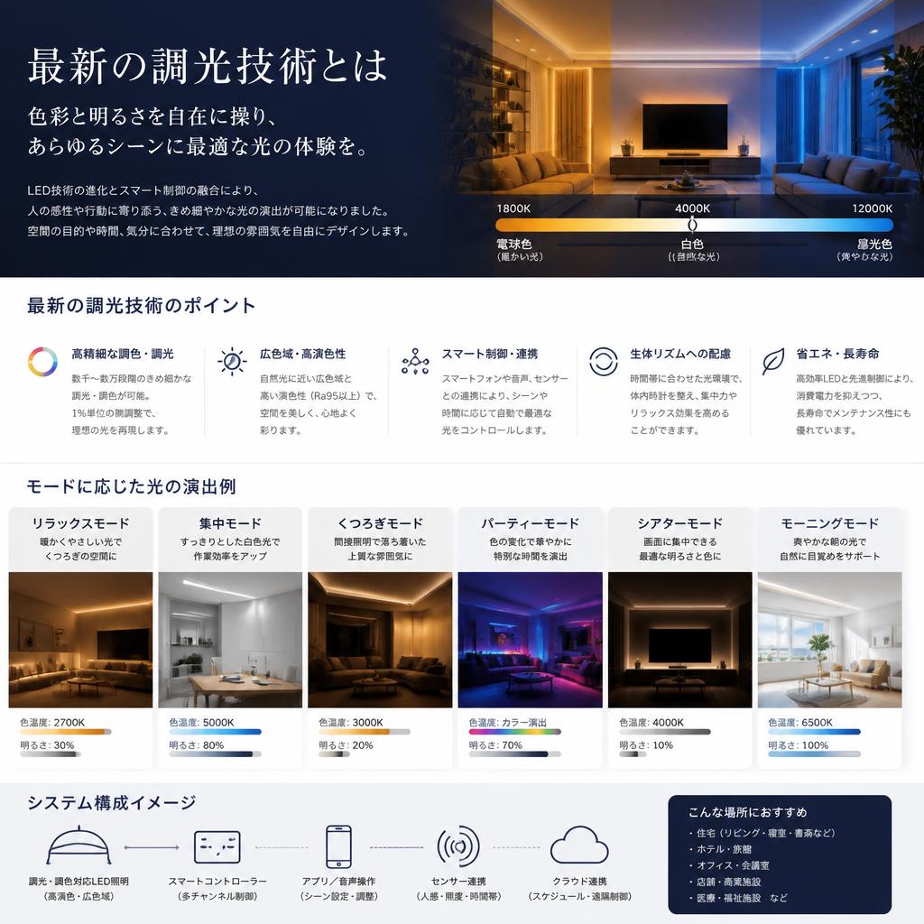 最先端の調光技術