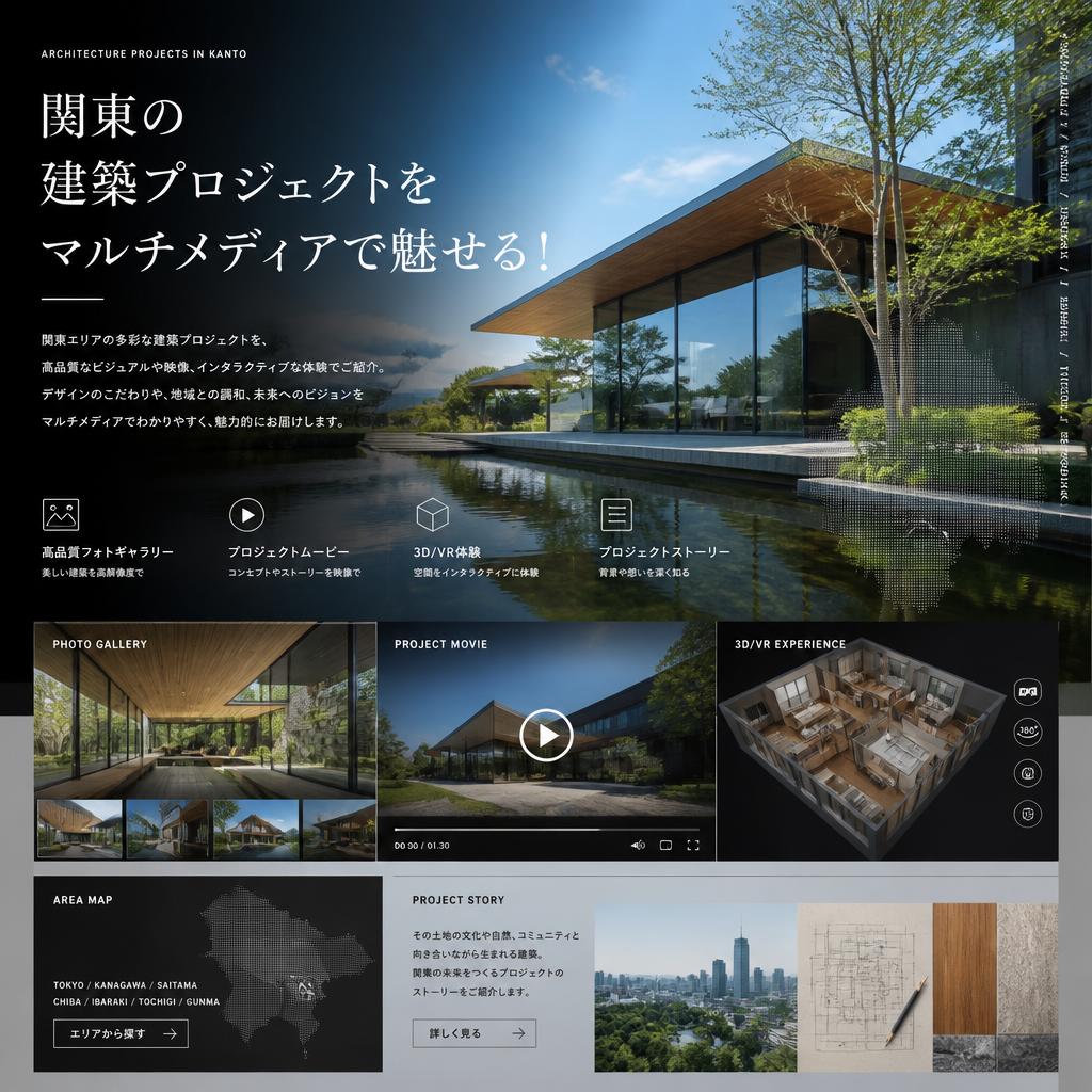 関東の建築プロジェクトをマルチメディアで魅せる！