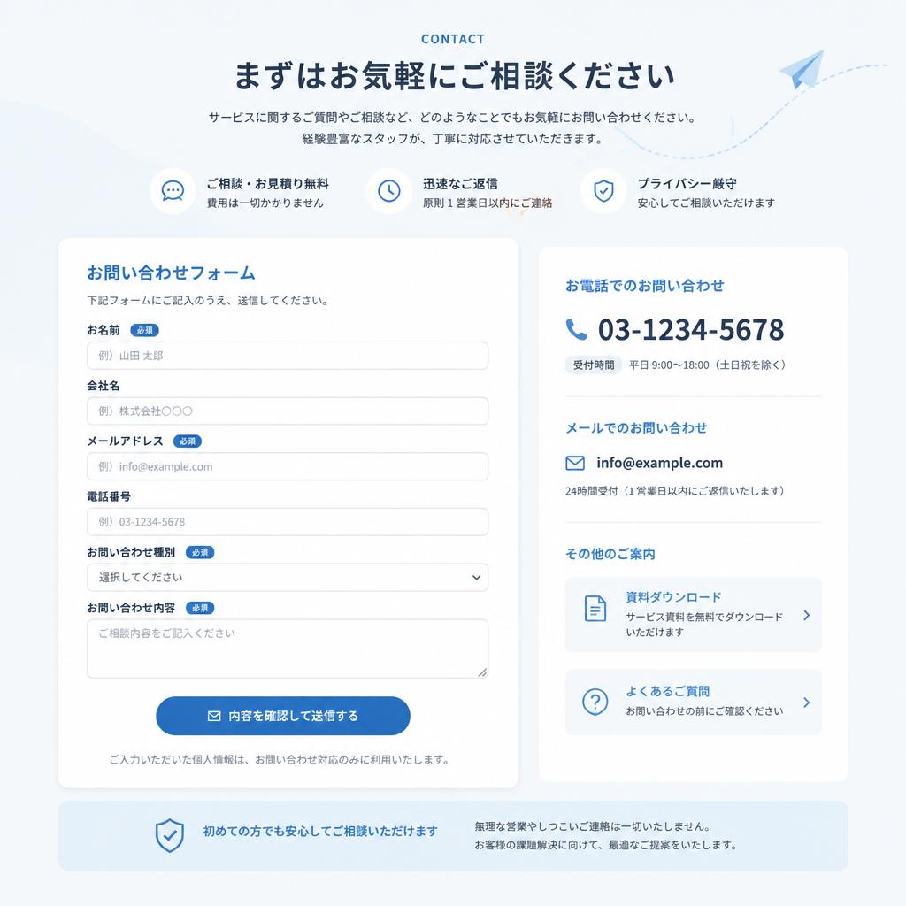 7. お問い合わせのご案内