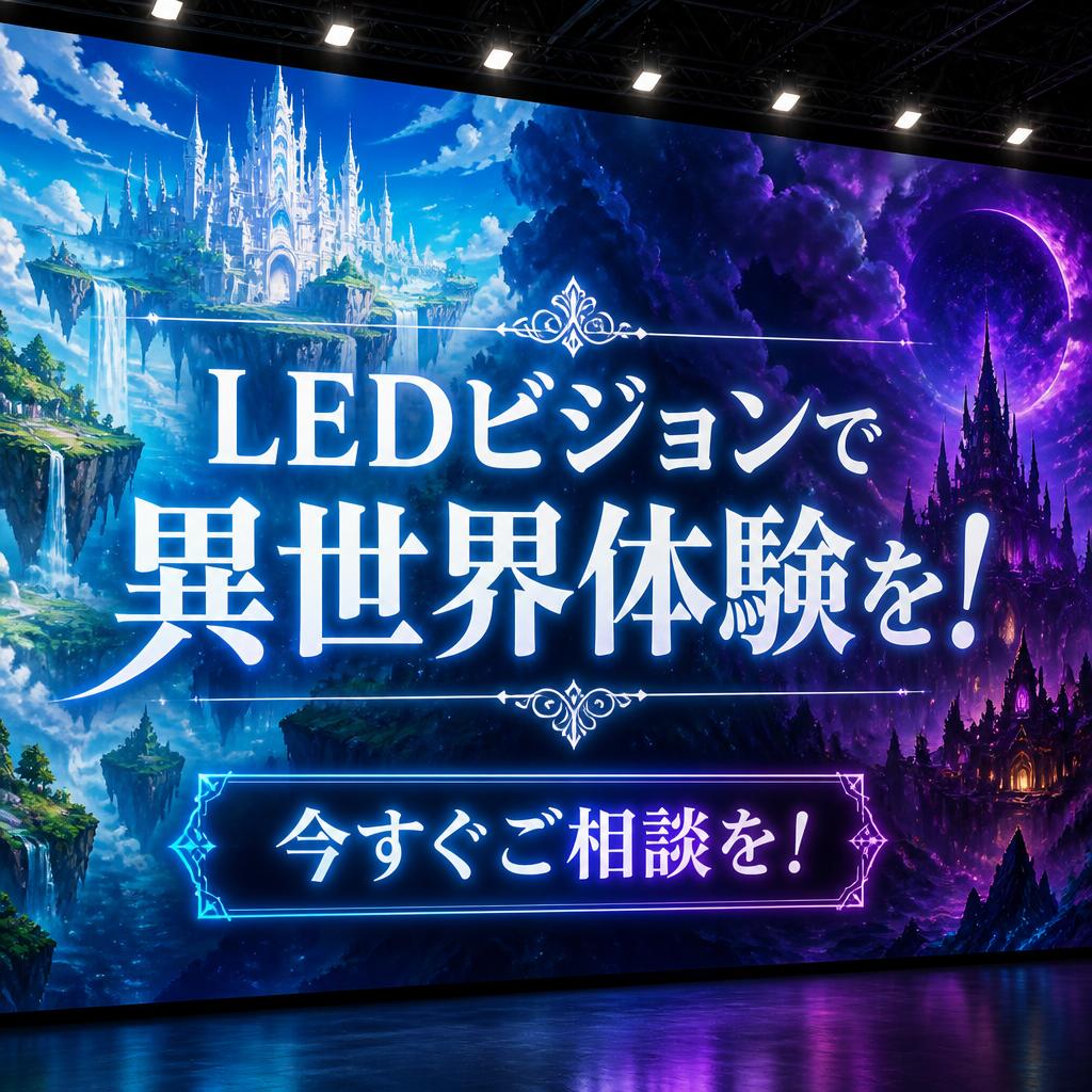 LEDビジョンで異世界体験を！今すぐご相談を！