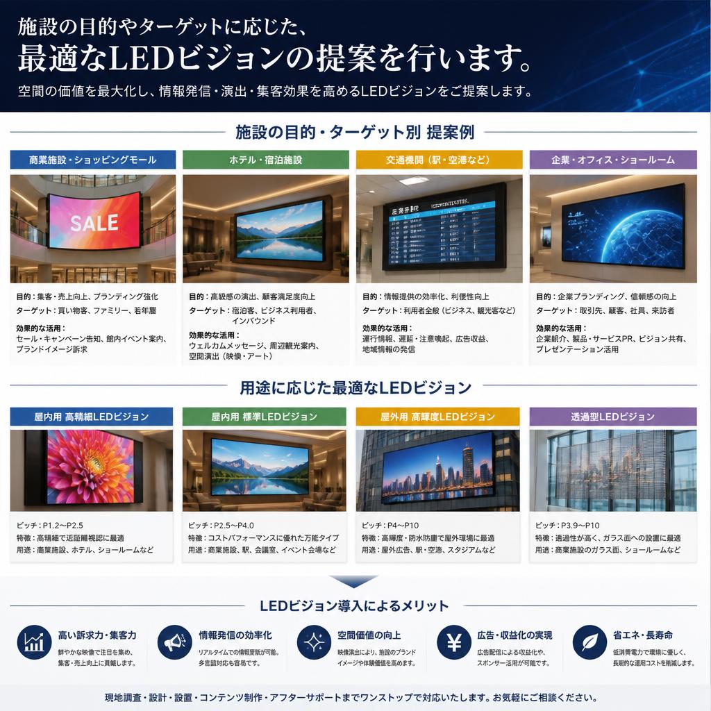 4. 目的別のLEDビジョン提案