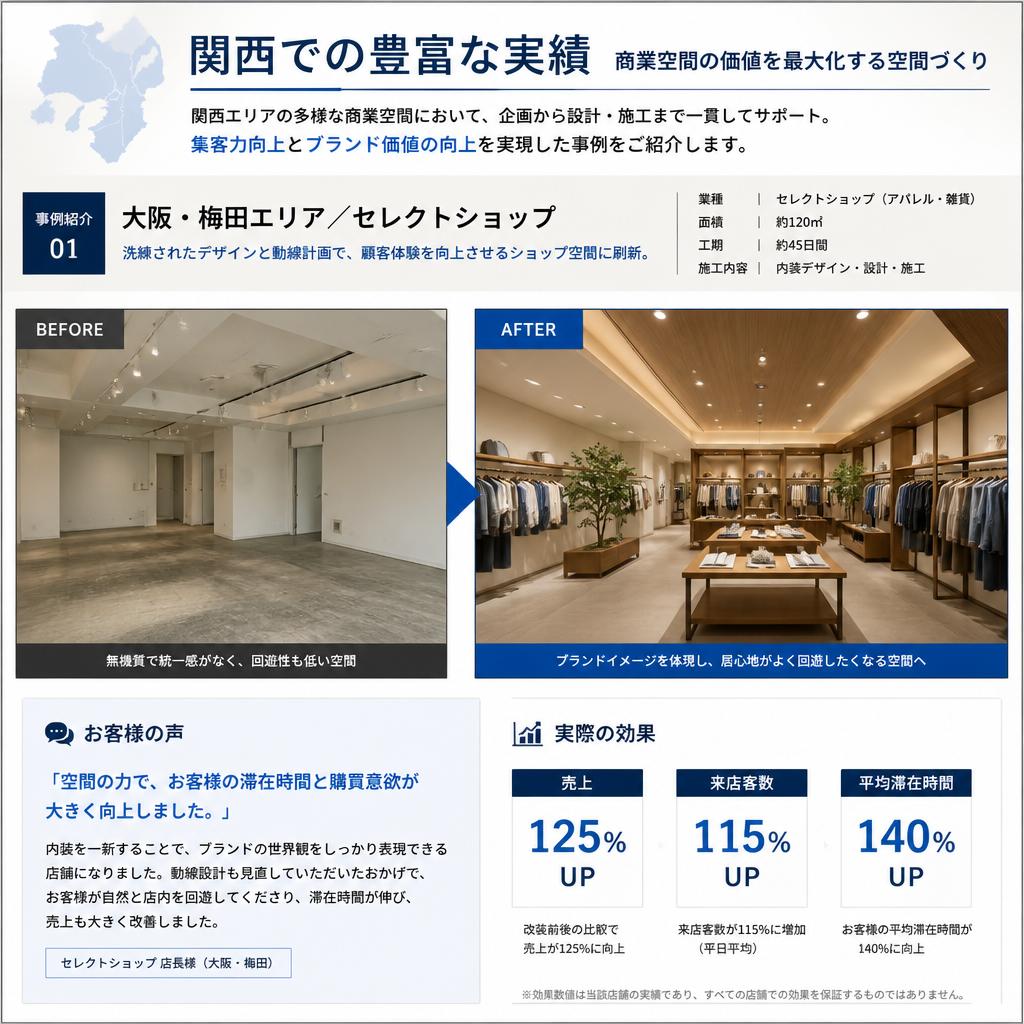 事例紹介：成功した商空間演出
