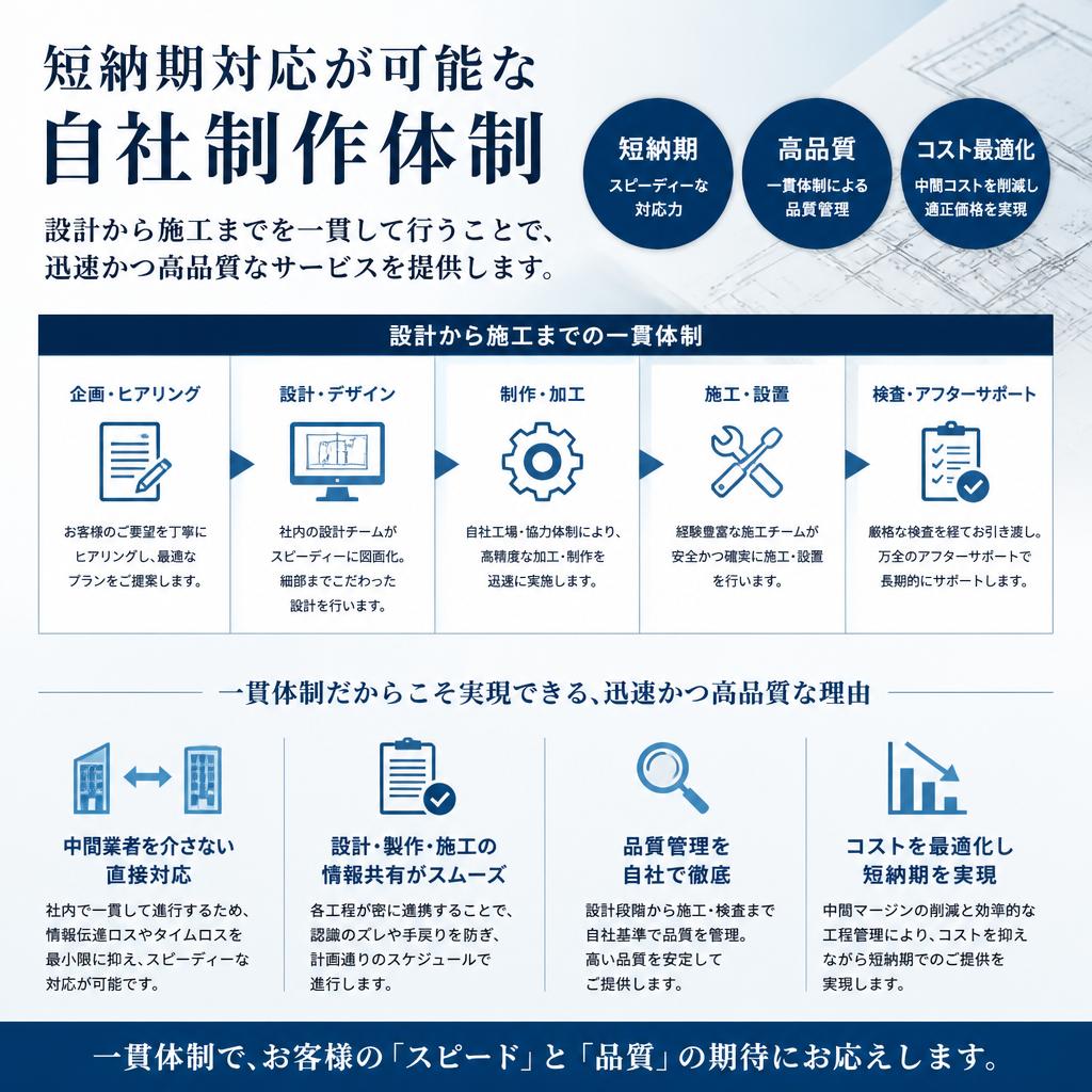 自社制作の強み