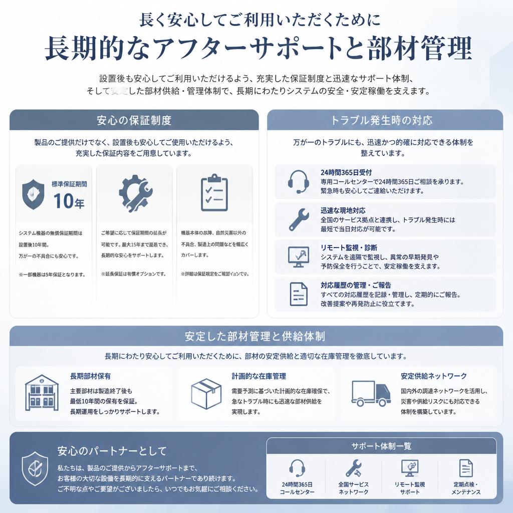 柔軟なサポート体制で安心