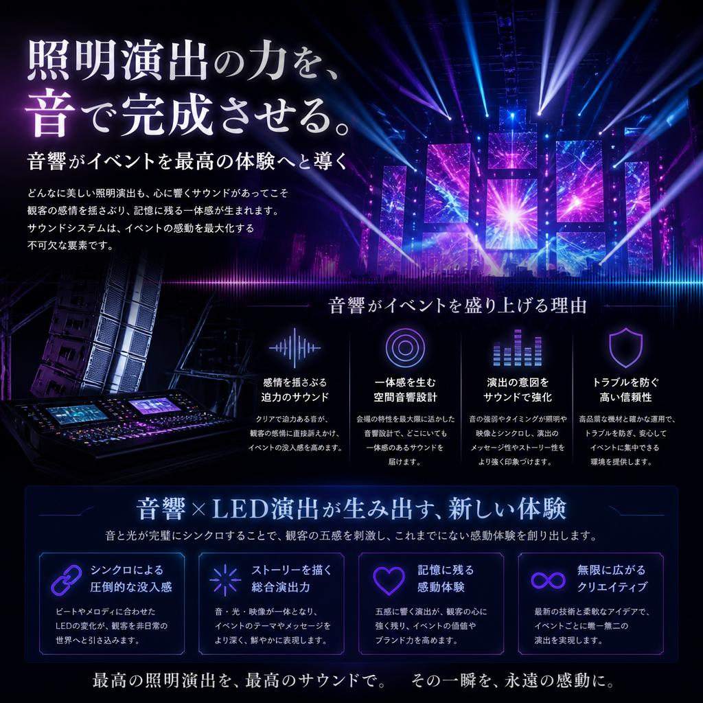 3. 高品質なサウンドシステムの導入