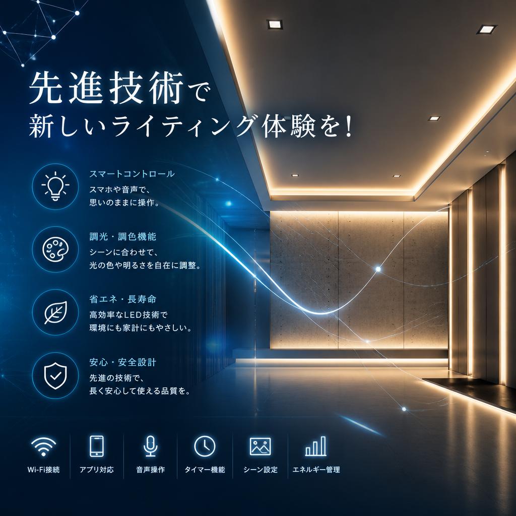 先進技術で新しいライティング体験を！