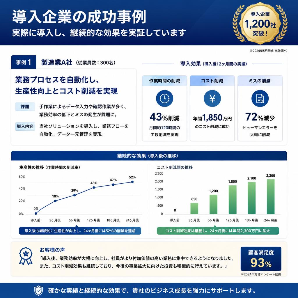 事例紹介：成功を収めたプロジェクト