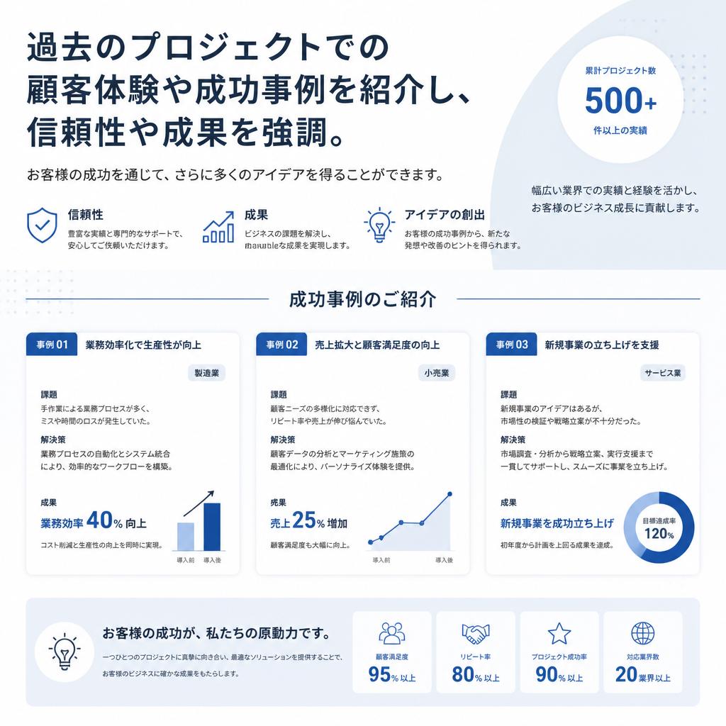 お客様の声と成功事例