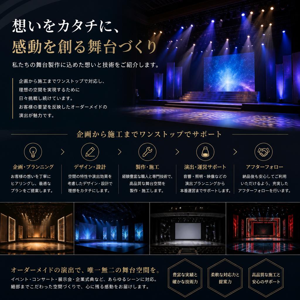 舞台製作のこだわり