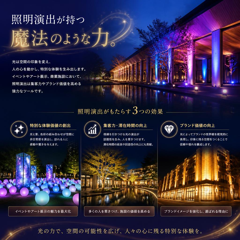2. 照明演出が演出する新しい価値