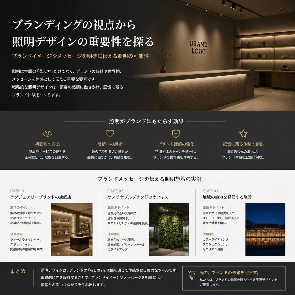 ブランディングを強化する照明デザイン