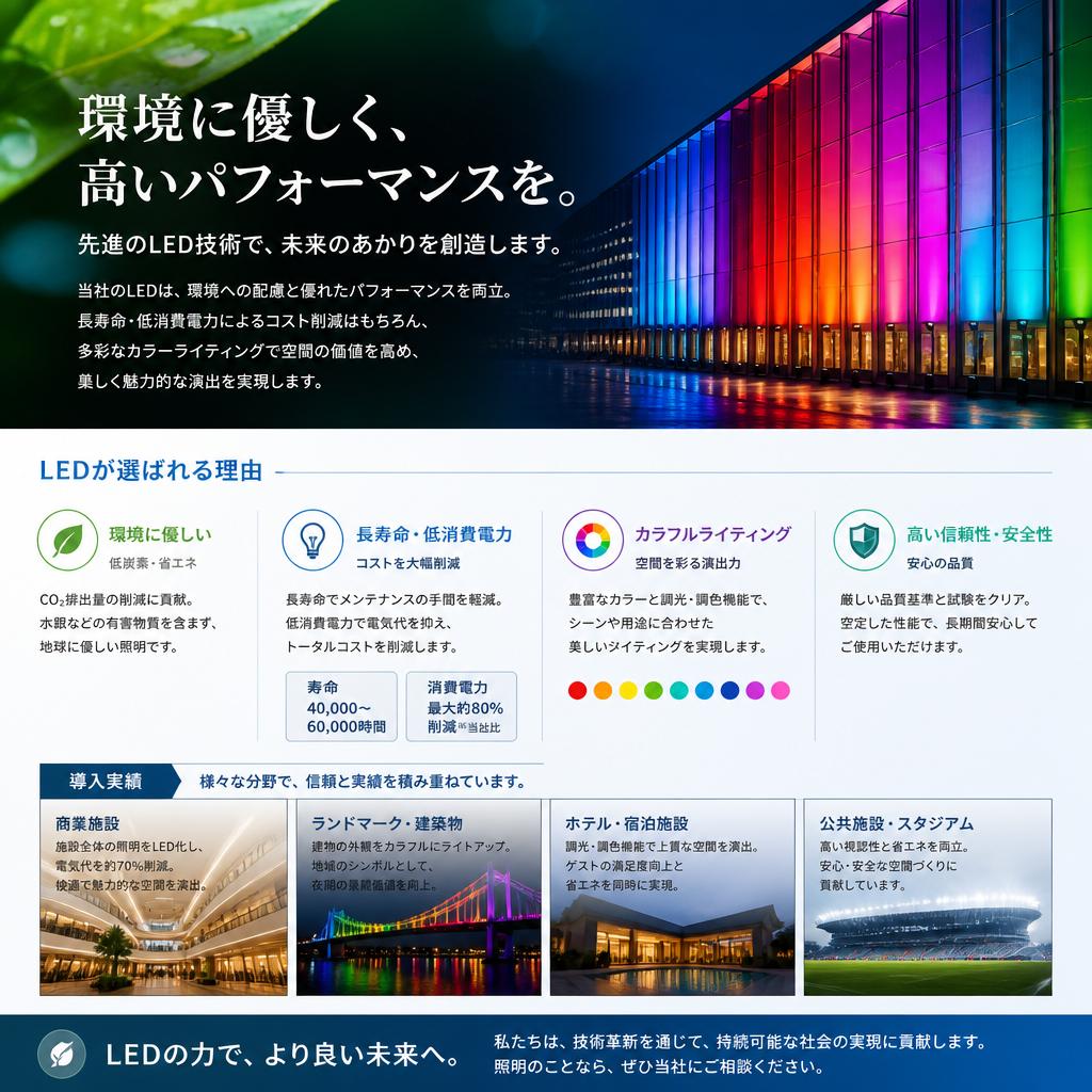 高品質なLEDソリューション