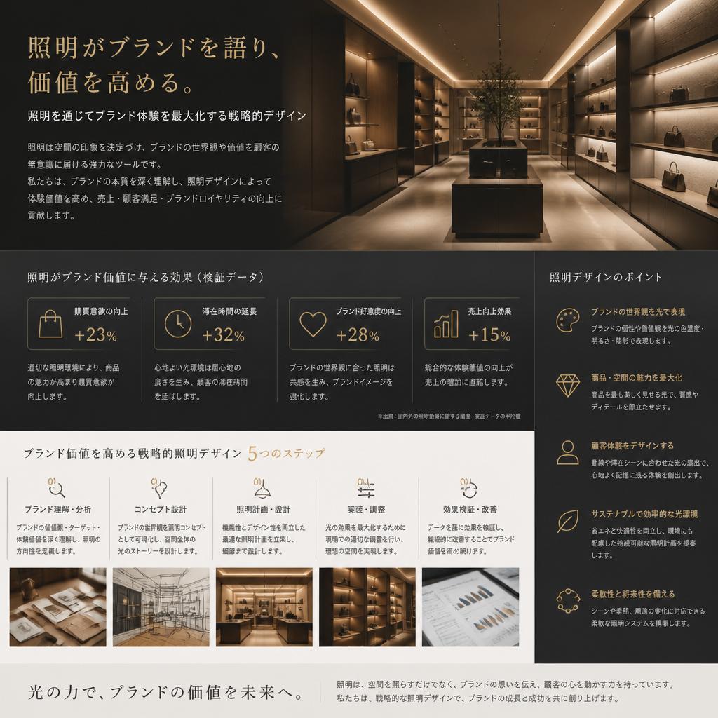 ブランディングを強化する照明戦略