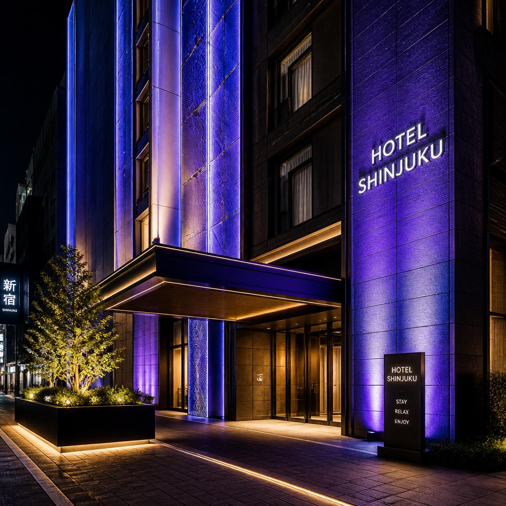 新宿のホテルをLED照明で演出しませんか？