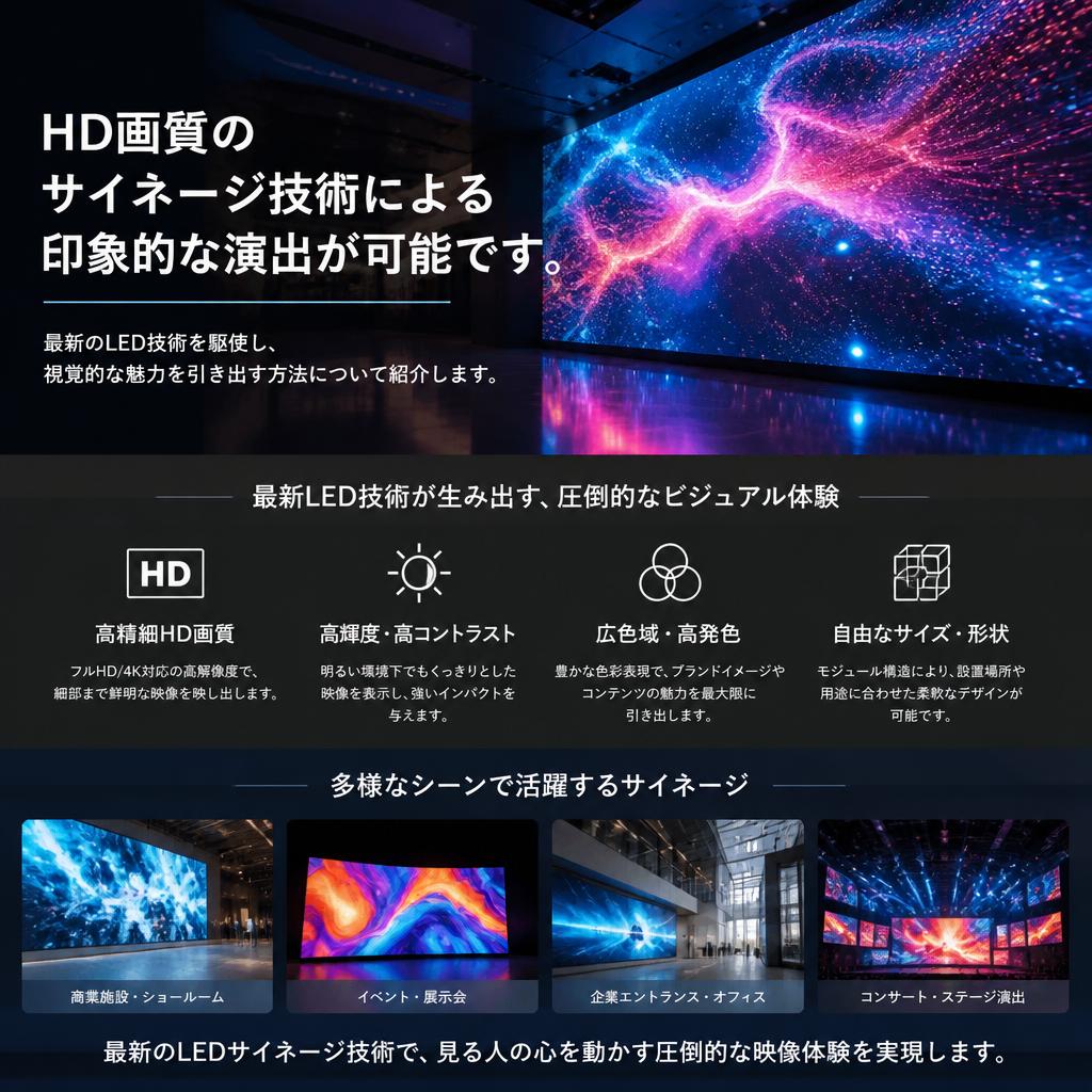 2. 当社のLEDサイネージ技術とは