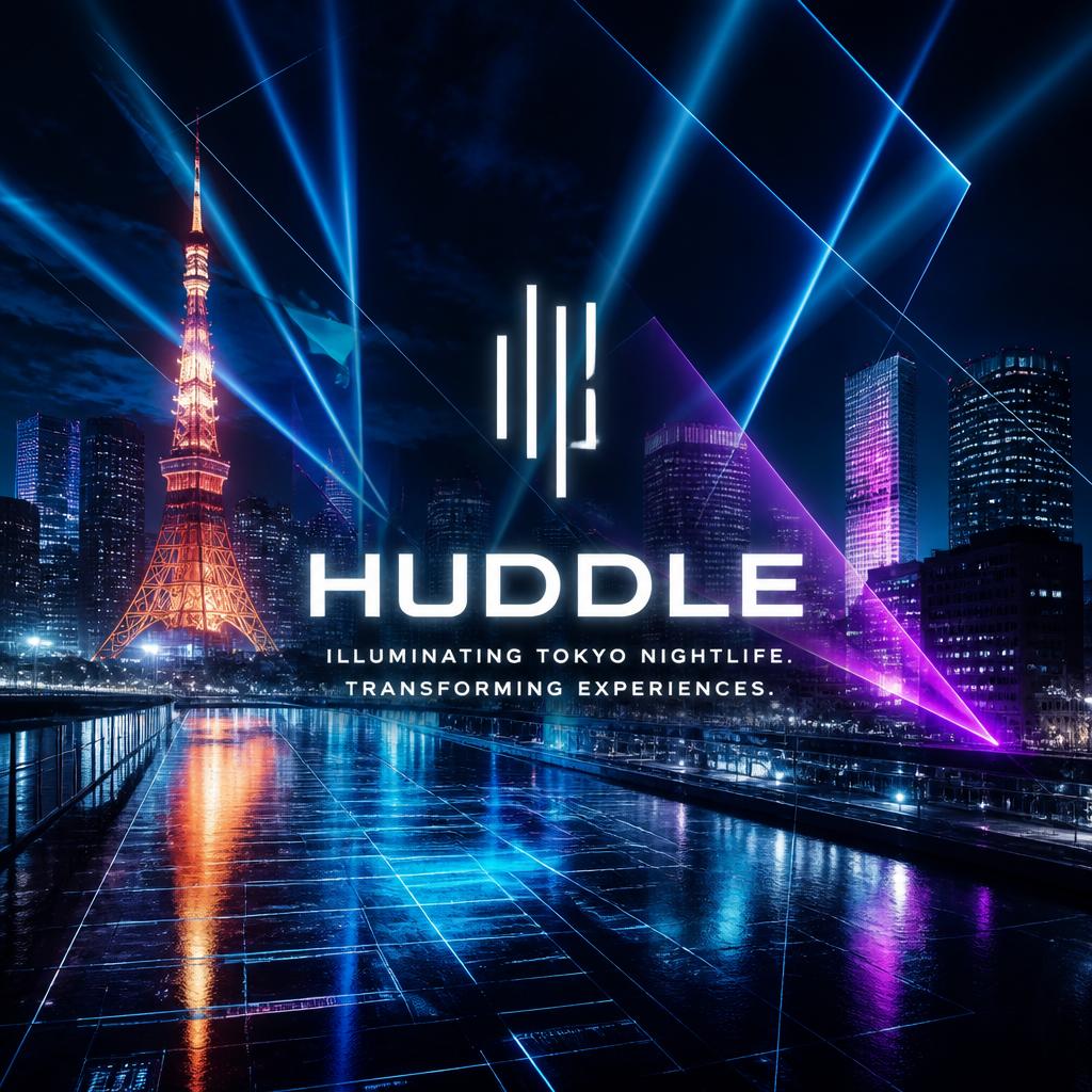 革新的な照明演出で東京ナイトライフを変革するHUDDLEのビジュアルアート