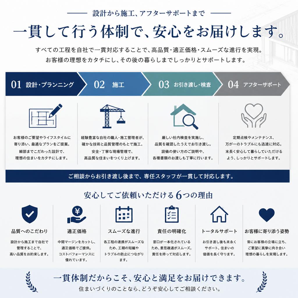 4. 一貫したサービス体制