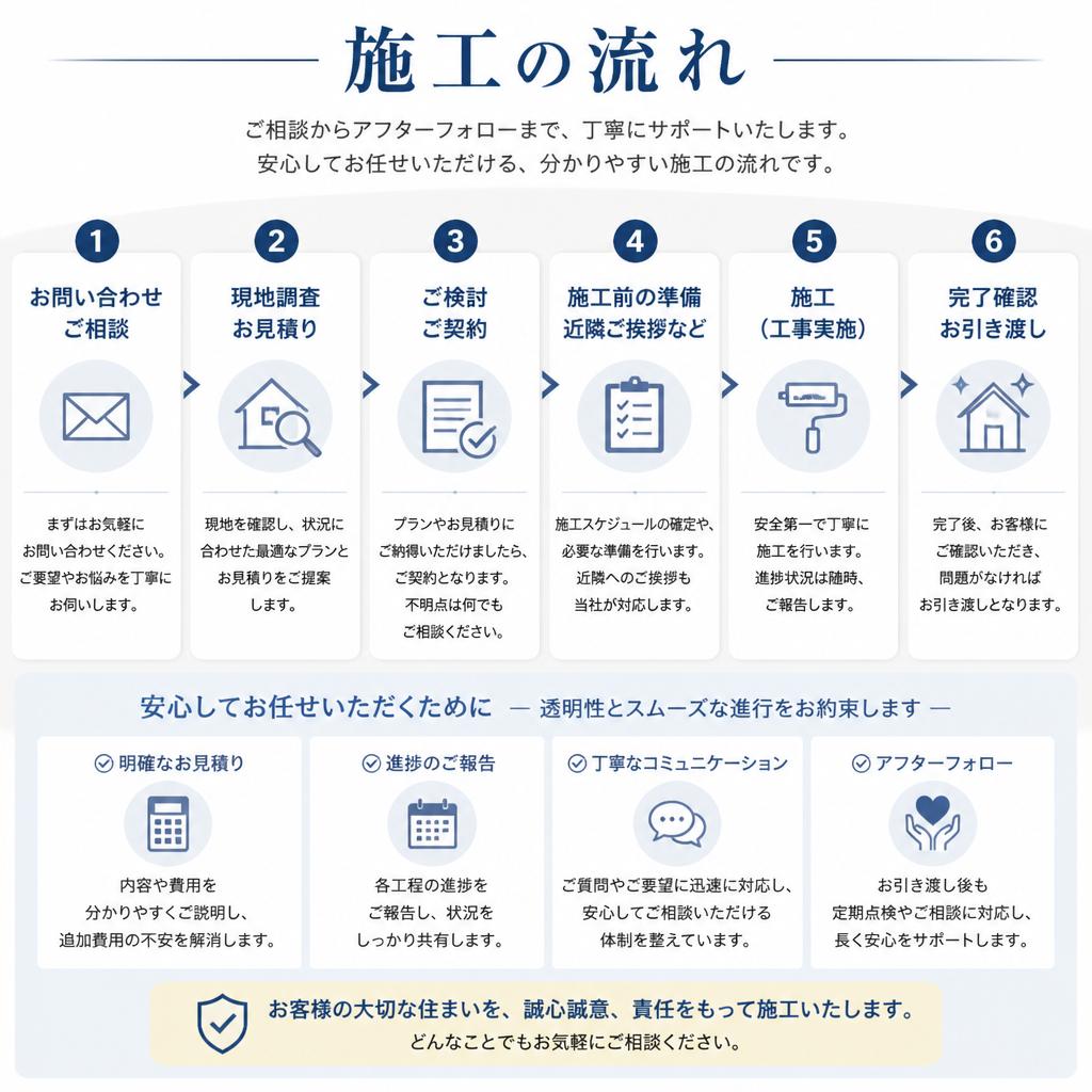 施工プロセスの紹介