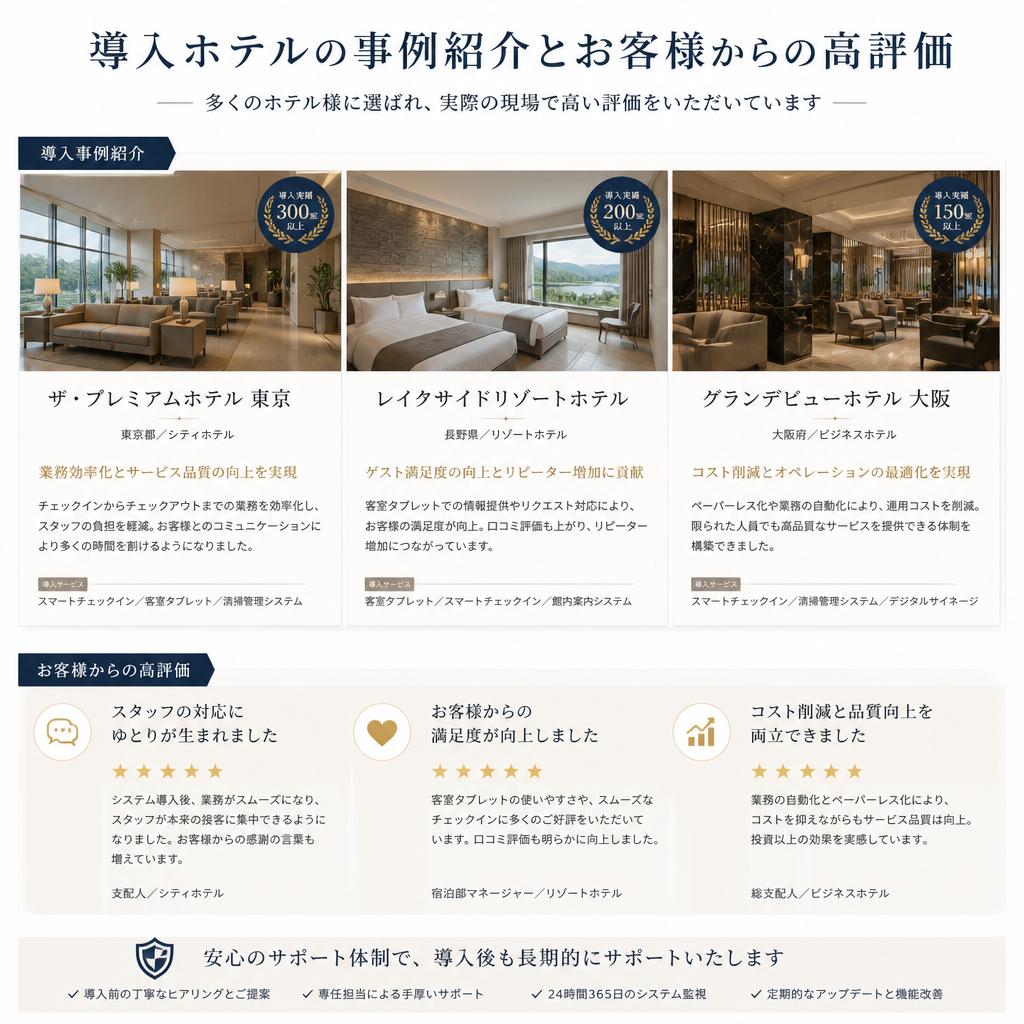 お客様の声 - 導入実績