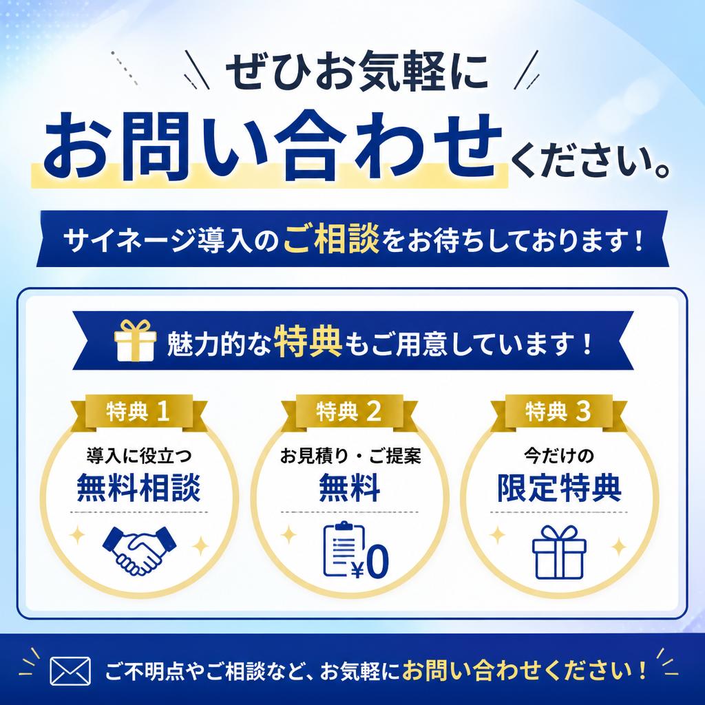 まずはお問い合わせを！