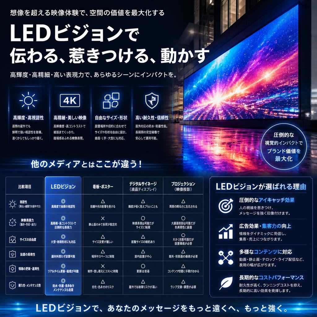 HUDDLEのLEDビジョンとは？