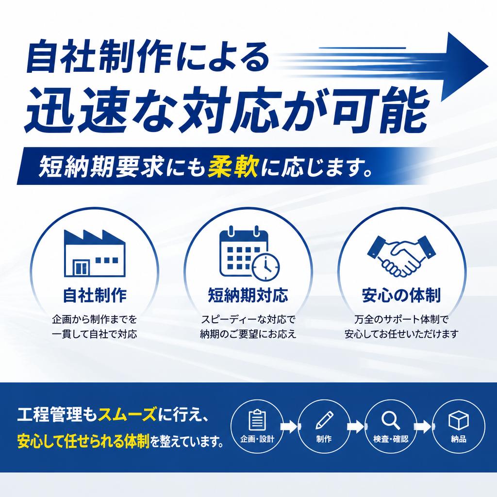 短納期対応の魅力