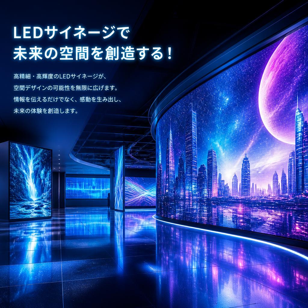 LEDサイネージで未来の空間を創造する！