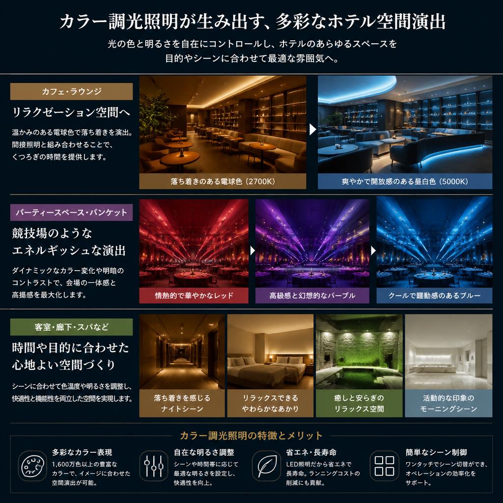 2. カラー調光照明演出のメリット