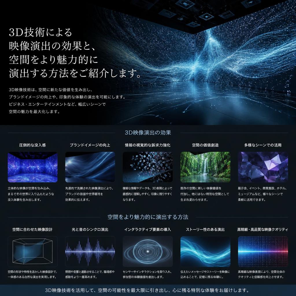 3D映像演出の力