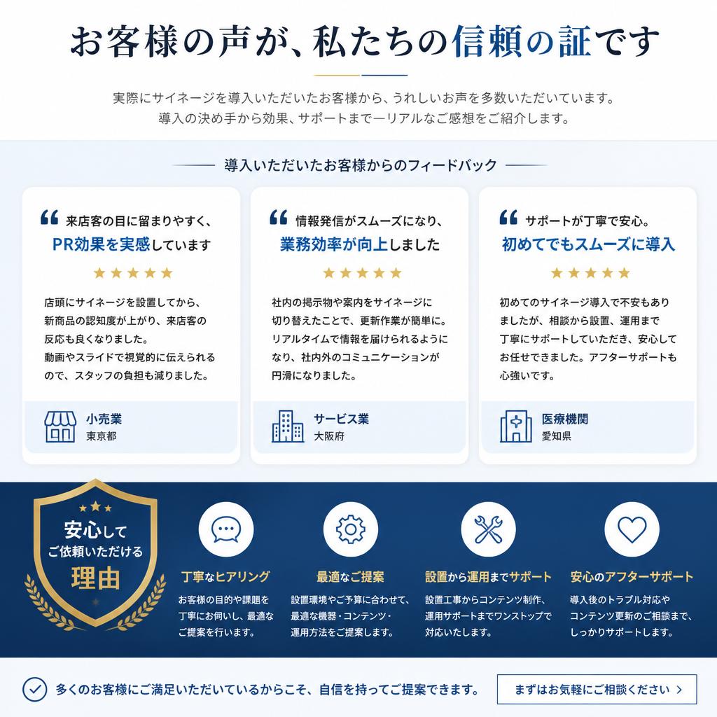 お客様の声