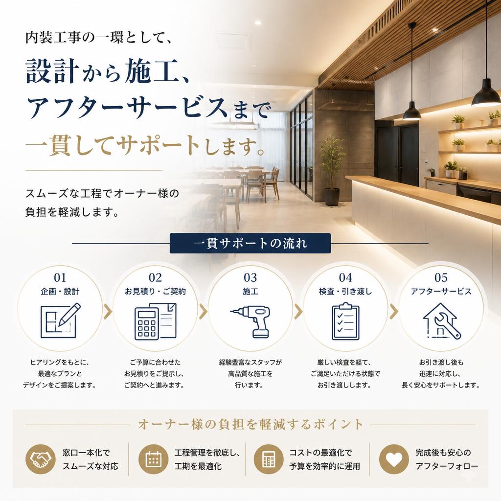 工事の一貫サポート
