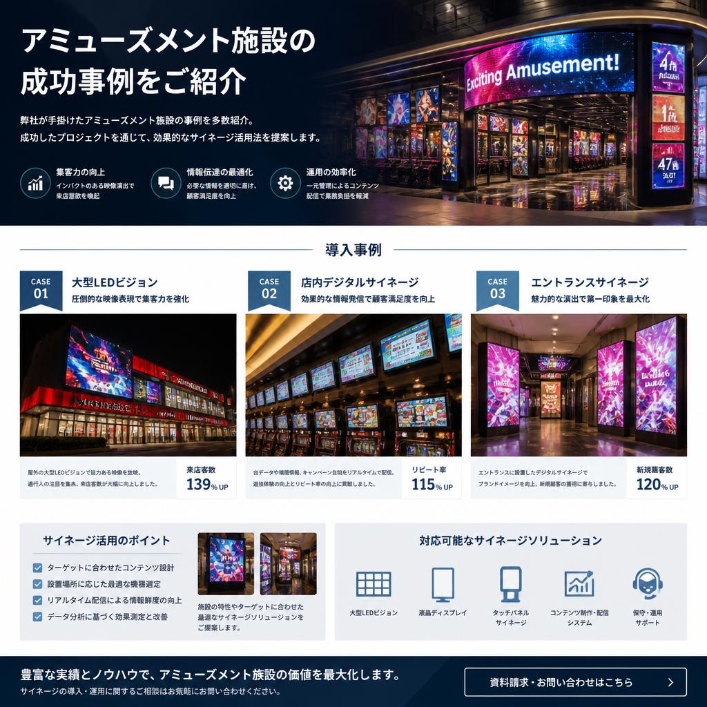 2. アミューズメント施設での活用事例
