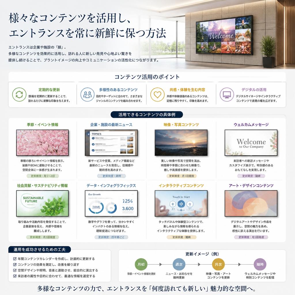 多彩なコンテンツの活用法