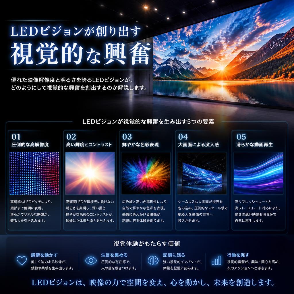 大迫力の映像演出