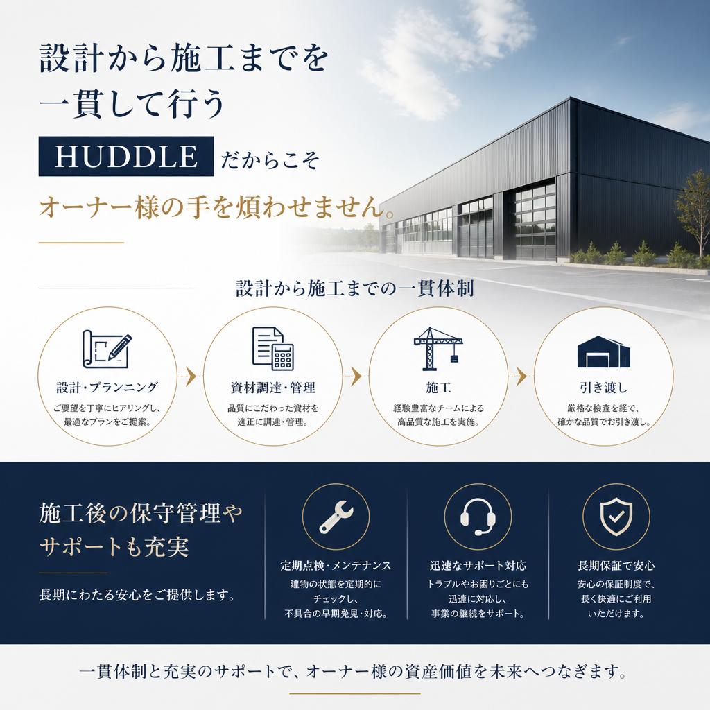 4. 施工からアフターサポートまで
