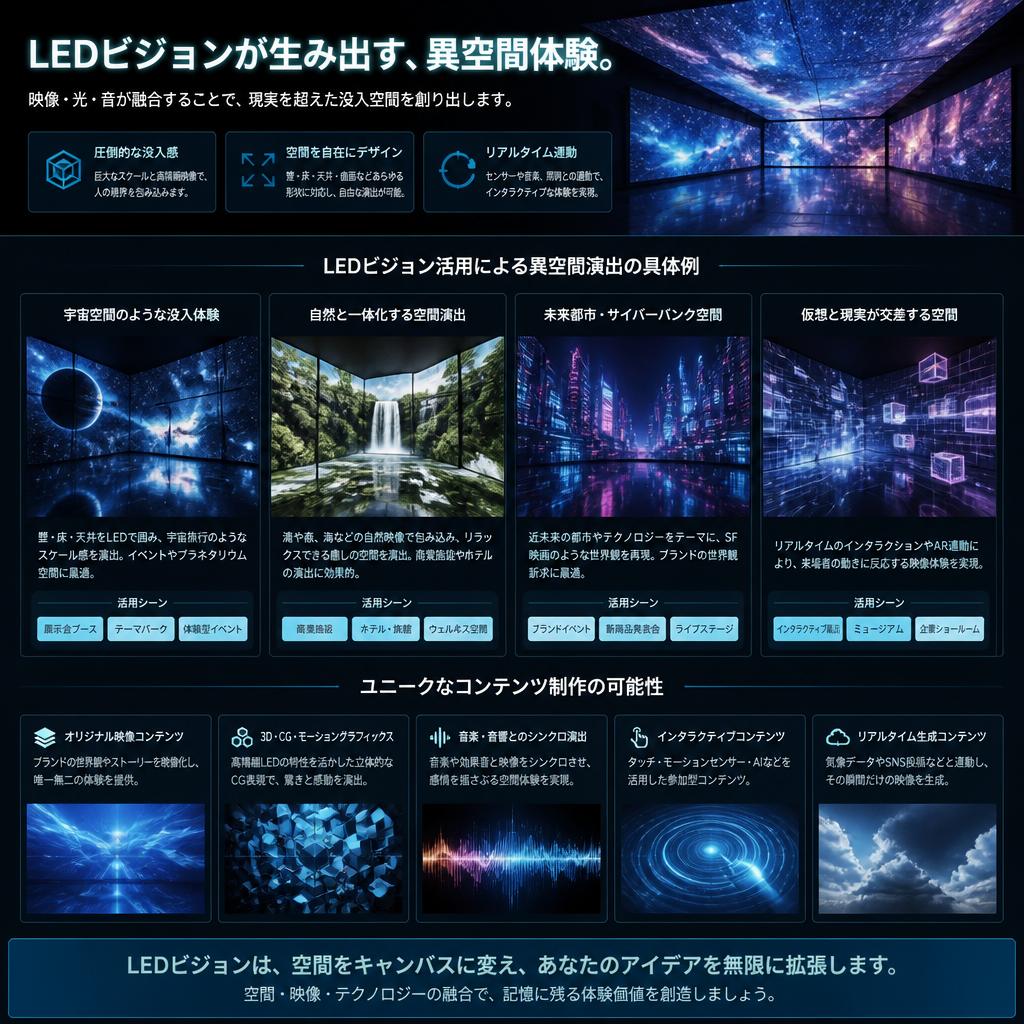 異空間を創造するコンテンツ