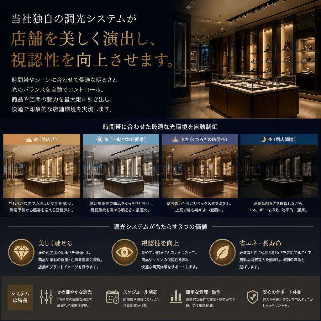HUDDLEの調光システム