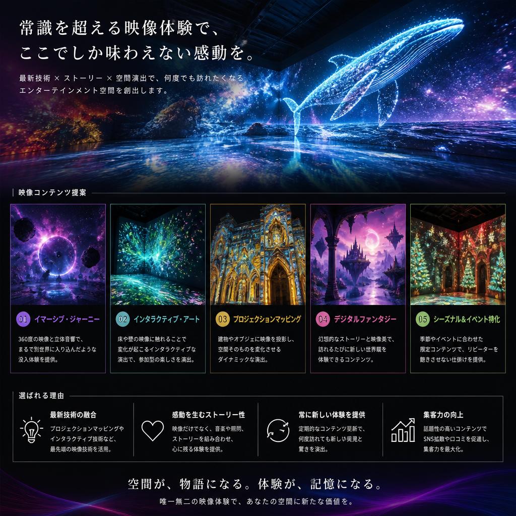 多彩なコンテンツ提案