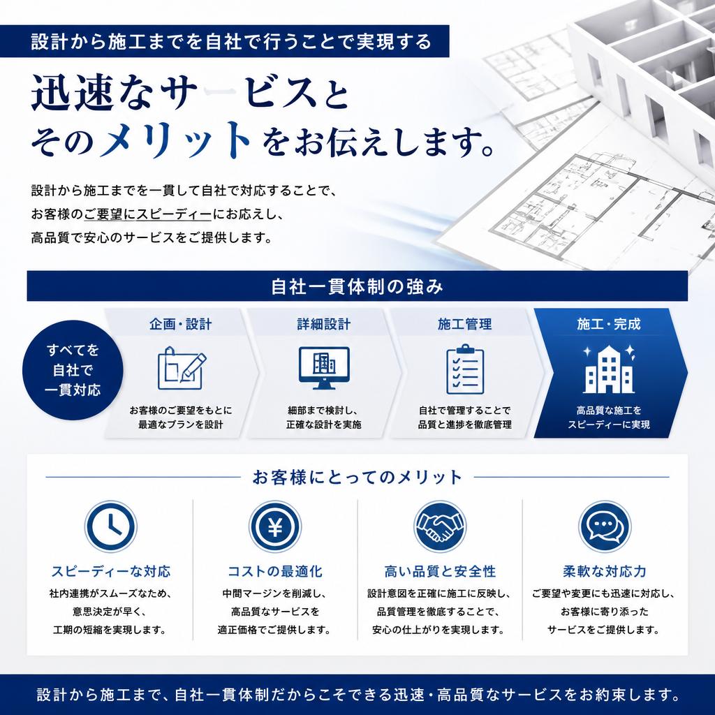 5. 自社制作によるスピーディーな対応