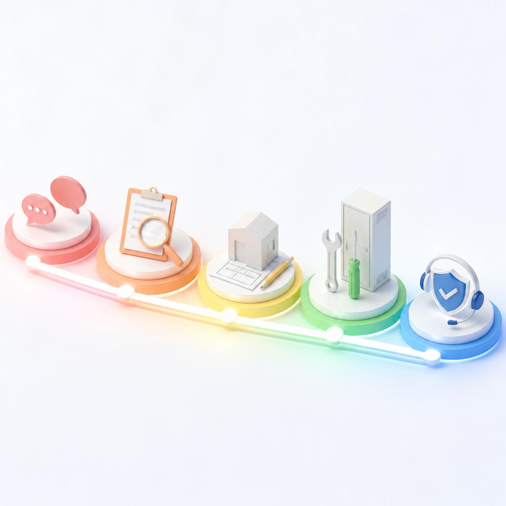 設置までの流れ