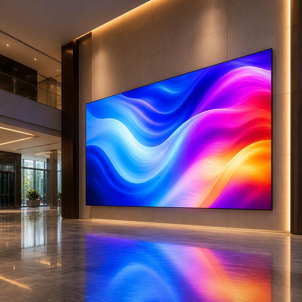 屋内のビルに最適なLEDビジョン！
