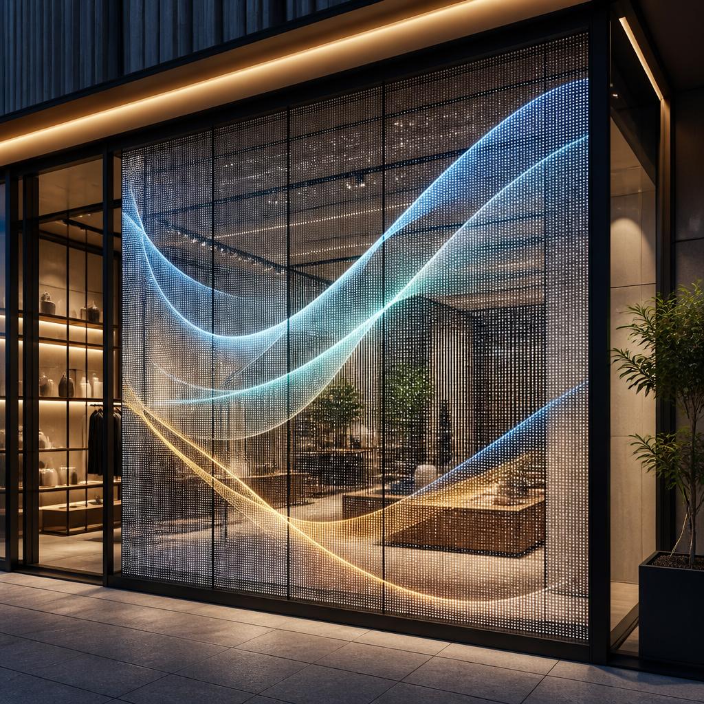透過性LEDビジョンで店舗の魅力を最大限に引き出す！