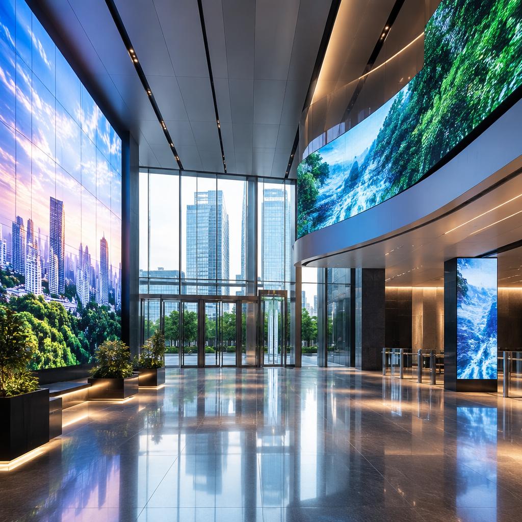 新宿のエントランスを、企業の魅力が伝わる舞台へ。LEDビジョンで情報発信と空間演出を叶えます