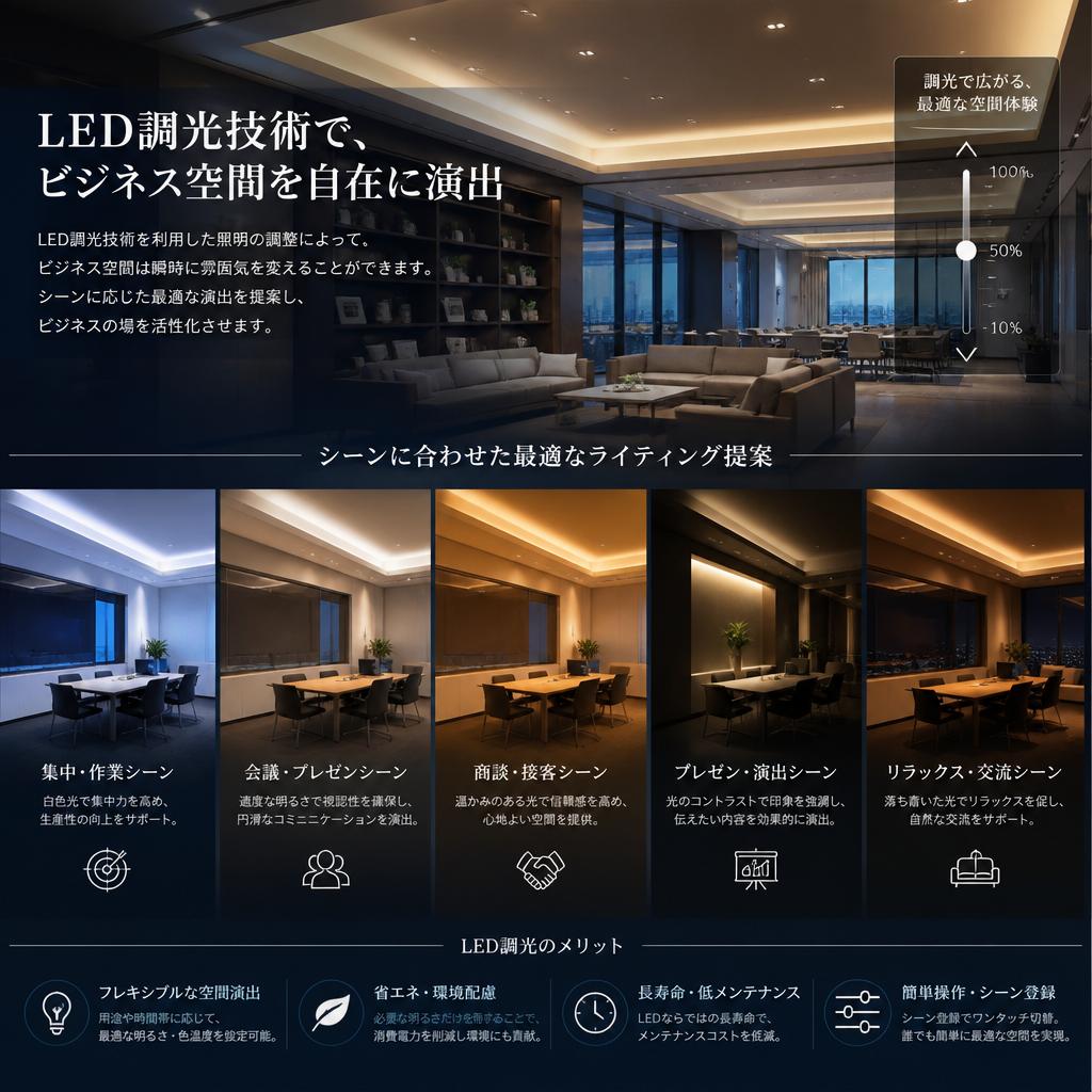 4. 調光技術が可能にする柔軟な演出