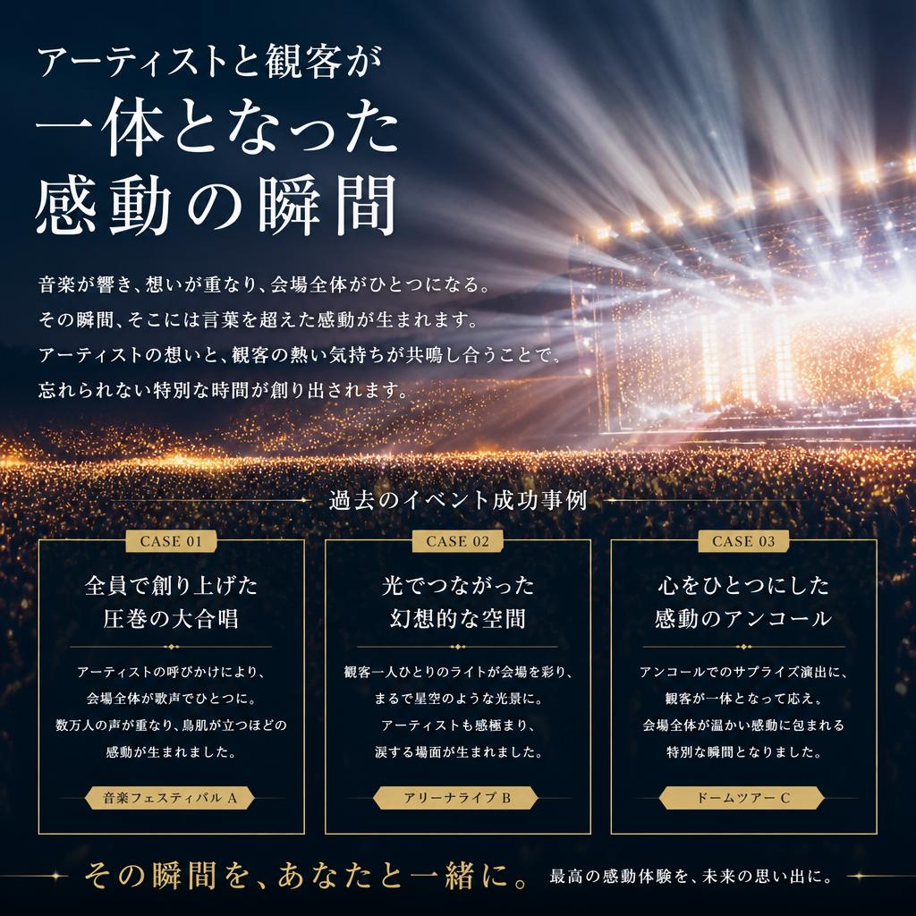 音楽と照明が生み出す感動