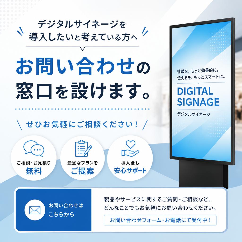 お問い合わせはこちらから！
