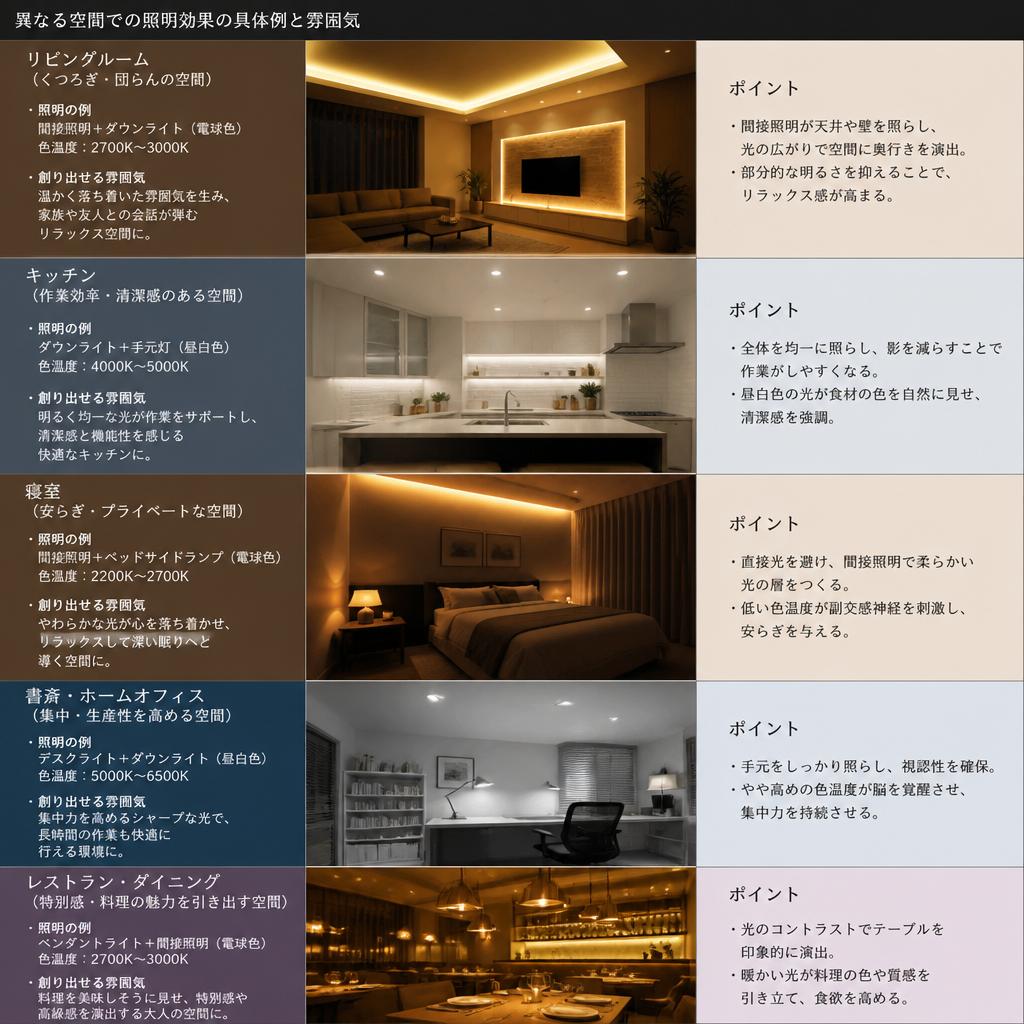 照明効果の具体例