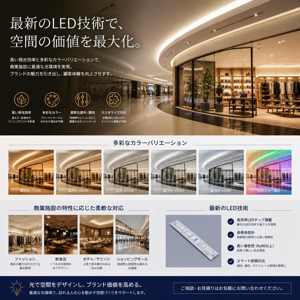 LED技術を活用した最新照明デザイン