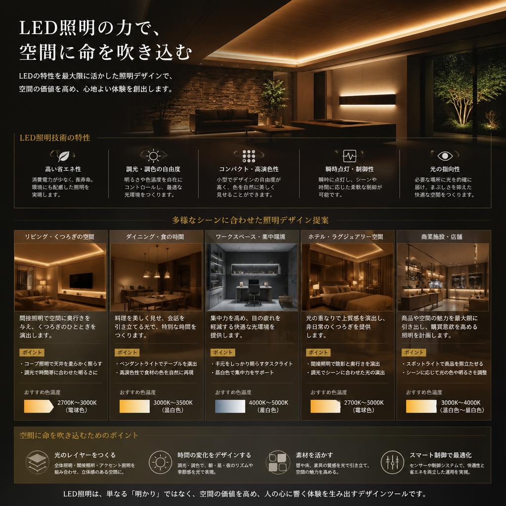 LED照明デザインの専門性