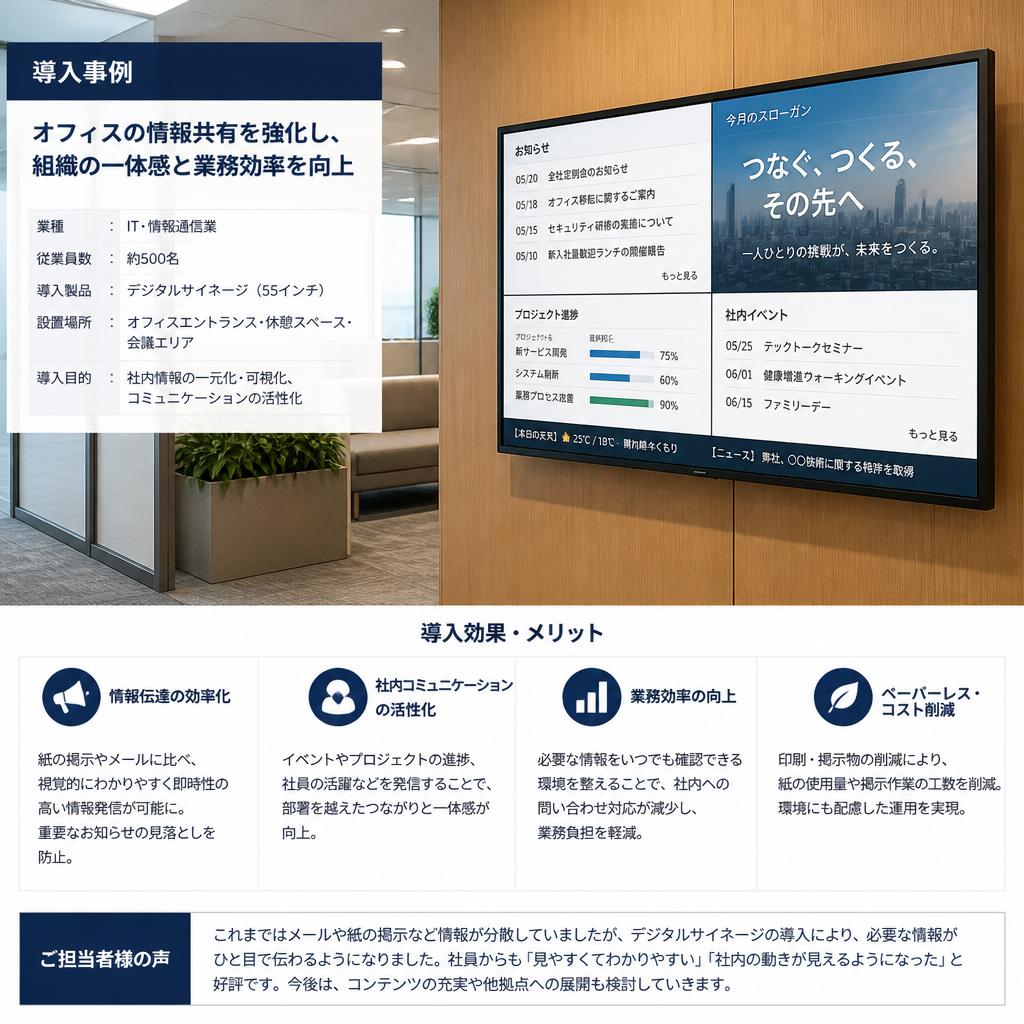 4. デジタルサイネージの導入事例